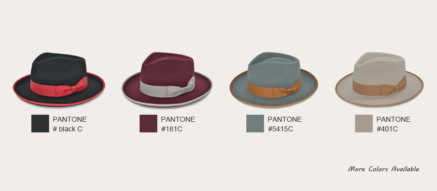 custom fedora hat colors