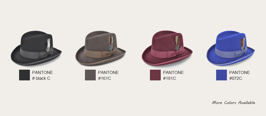 Homburg Godfather Hats For Wholesale - Savana Hat